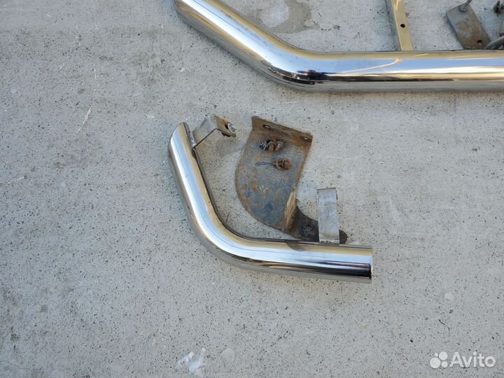 Защита бампера mitsubishi outlander xl