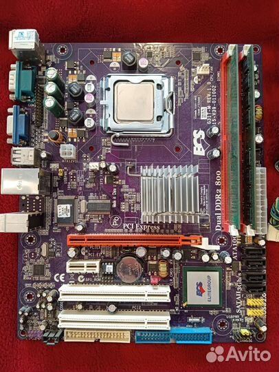 Материнская плата с процессором