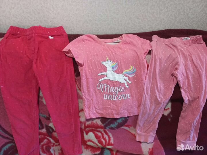 Большой пакет одежды на девочку