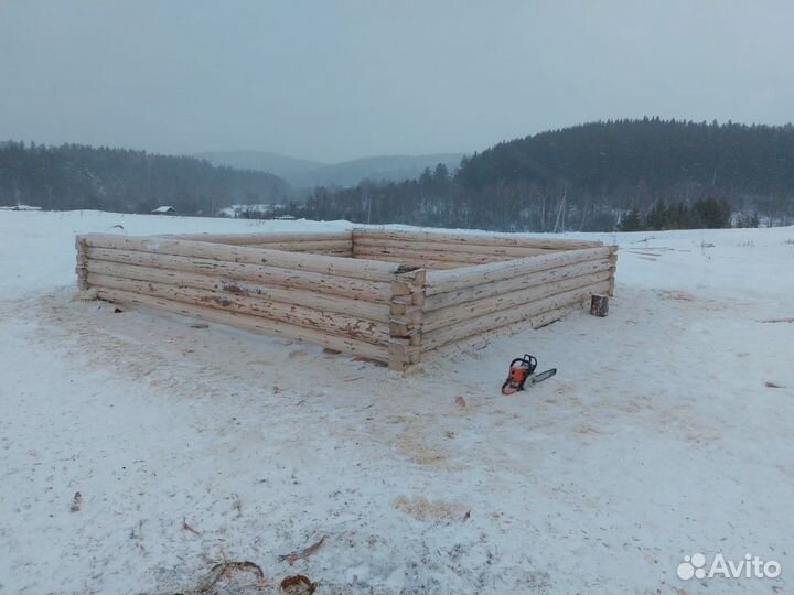 4/6 сруб + 2м.вынос, лапа. Комплект