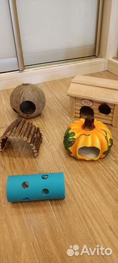 Колесо, домик, шар, тоннель для хомяка