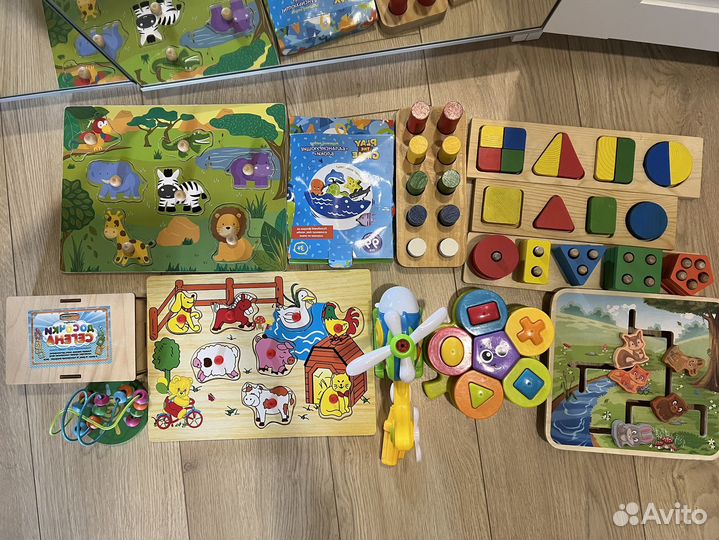 Развивающие деревянные игрушки