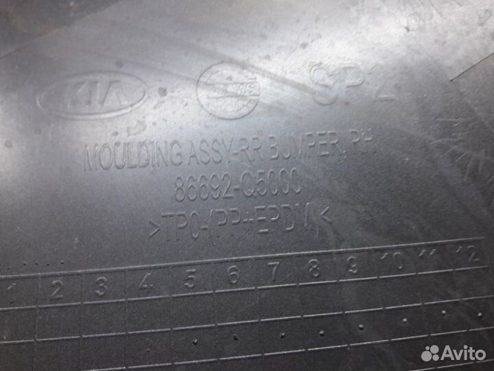 Бампер задний правый Kia Seltos 2019