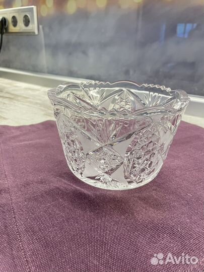 Салатник хрустальный СССР