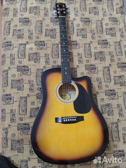 Акустическая гитара fender SA-105CE