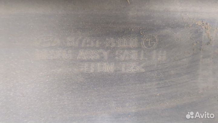 Накладка на порог Hyundai Tucson 1, 2008