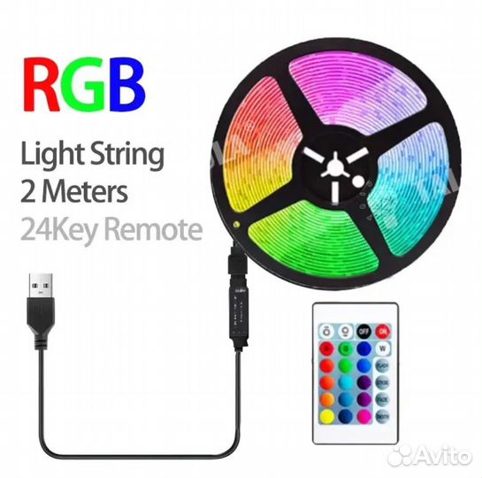 Светодиодная RGB лента. пду, Bluetooth