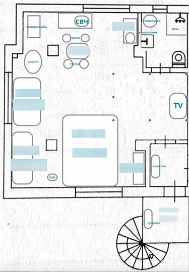 Квартира-студия, 38 м², 2/2 эт.