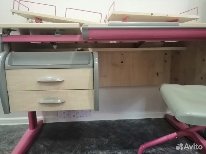 Растущая парта и стул дэми б/у