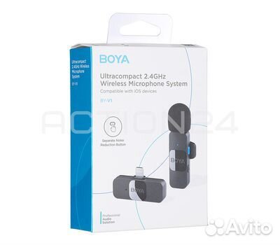 Петличный микрофон Boya BY-V1 Lightning