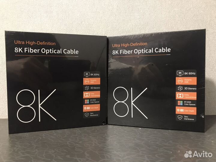 Кабель hdmi 2.1 8K Оптический 10м, 15м, 20м, 30м 4