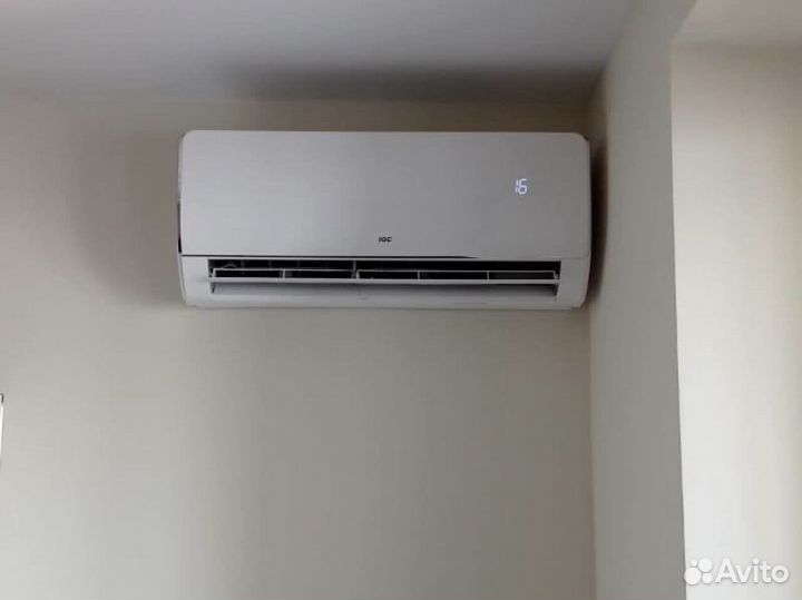 Установка кондиционеров (закладка трассы)