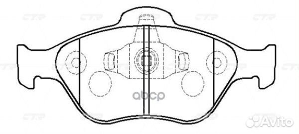 CKF-15 Колодки тормозные дисковые перед F