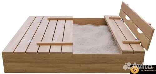 Детская песочница с крышкой