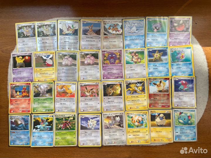 Винтажные карточки Покемон 2007 год