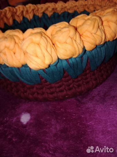 Корзина вязаная
