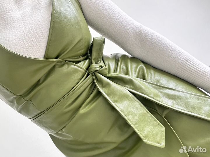 Платье эко кожа