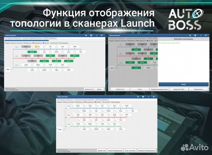 Автосканер launch smartlink для грузовых автомобил