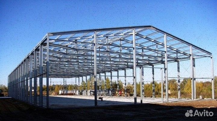 Ангар каркасный