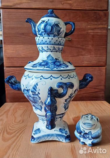 Гжель СССР посуда