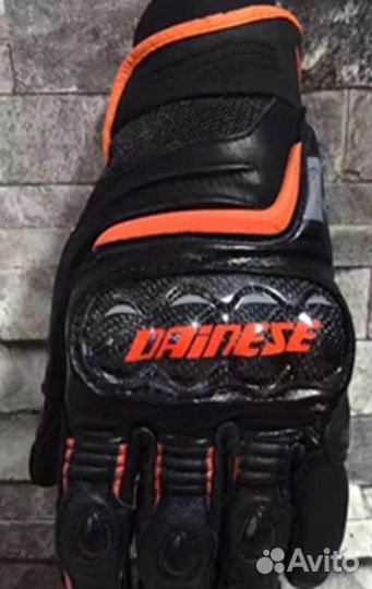 Перчатки Dainese D1 Short оранжевые (L)
