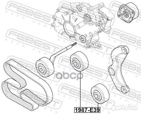 Ролик обводной BMW E46/E39 2.0D/3.0D 00, Opel