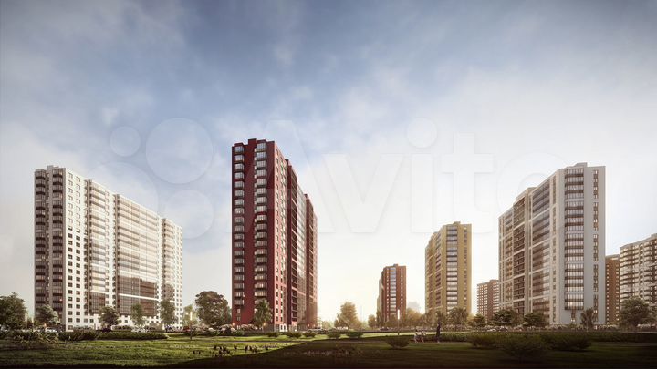 2-к. квартира, 52,1 м², 1/21 эт.