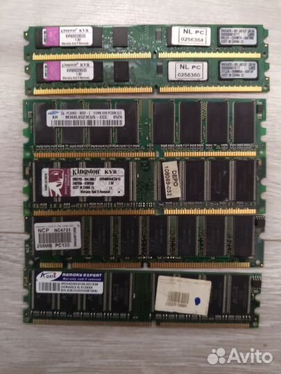 Оперативная память ddr\ddr2 256\512mb 1\2gb