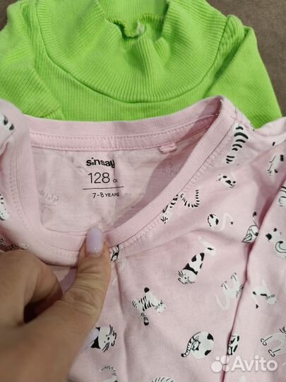 Вещи пакетом на девочку 128 134 140