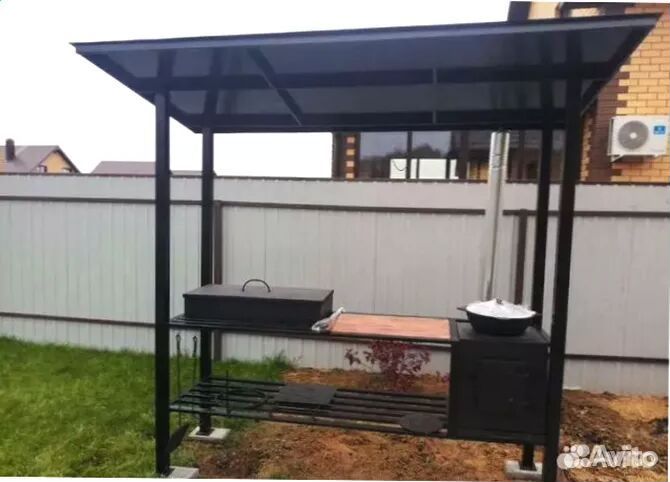 Мангал С печкой под казан