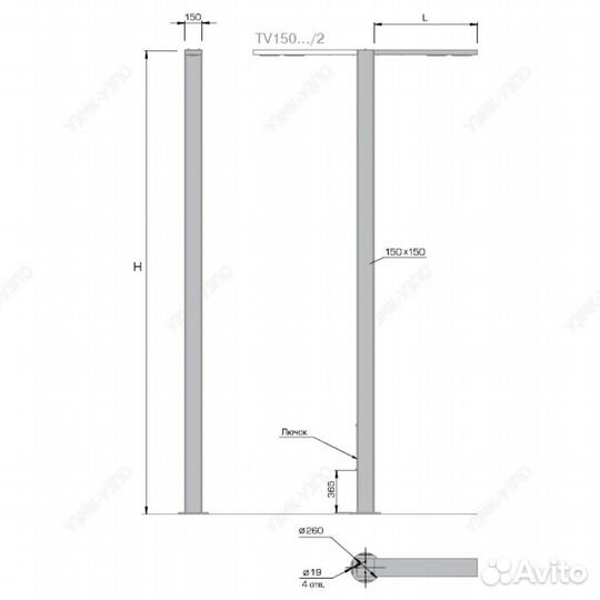 Декоративная опора Тверь
