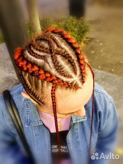 Плетение кос с канекалоном. Брейды