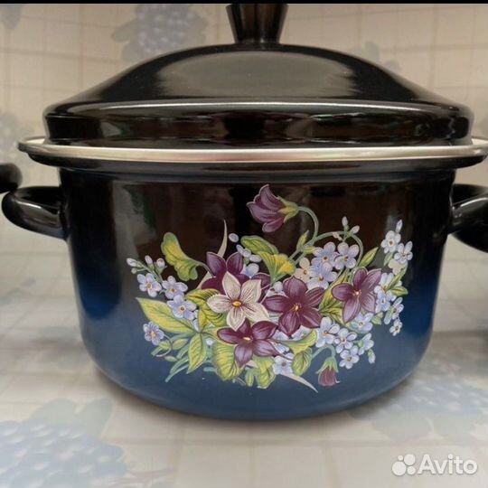 Набор кастрюль ссср(новый) +супница,чайник