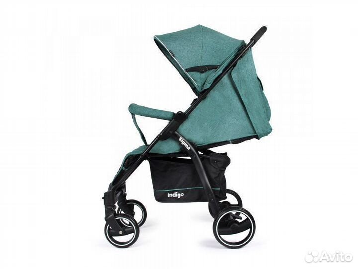 Коляска прогулочная Indigo Sigma зеленый