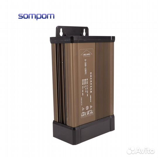 Блок питания 12V 25A 300W, rainproof непромокаемы