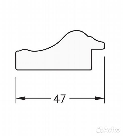 Зеркало Evoform Definite 132х72 BY 1098 в багетно