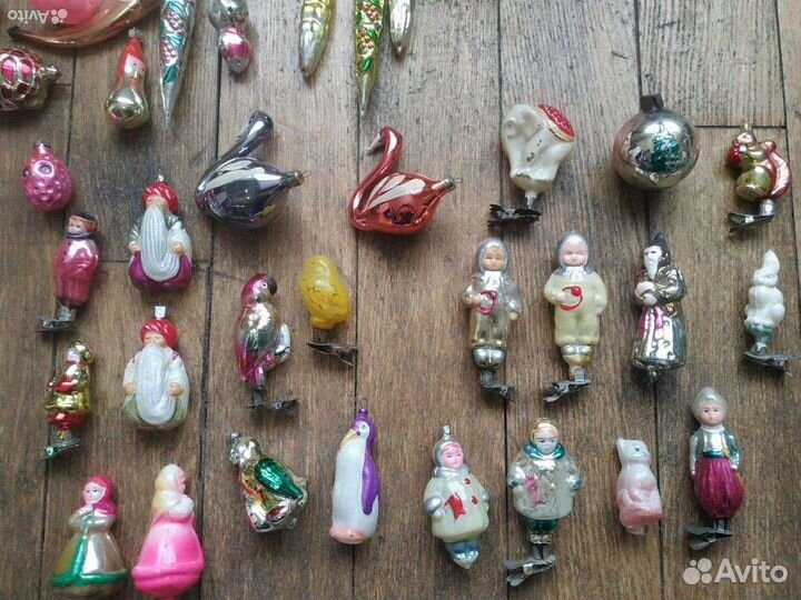 Ёлочные игрушки прищепка СССР