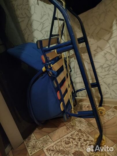 Детские зимние санки,с наматрасником
