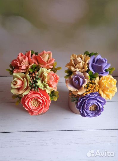Букет из мыла ручной работы