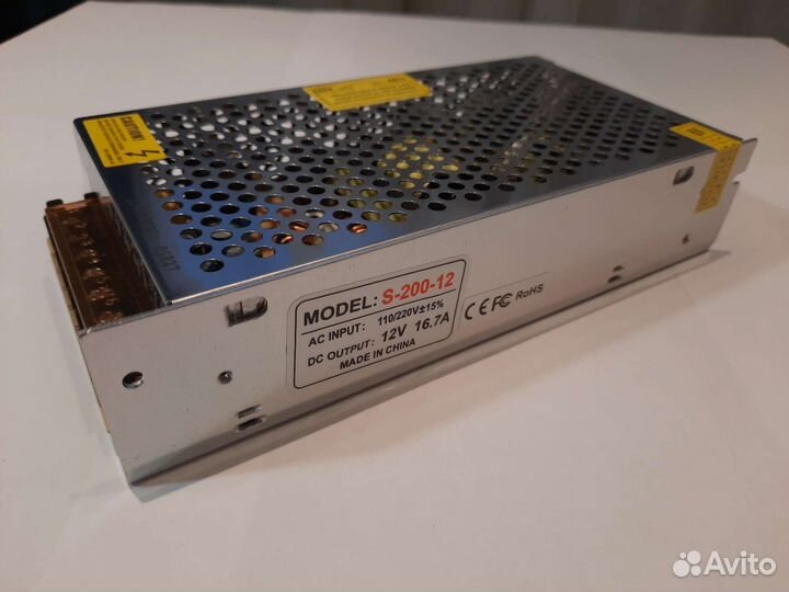 Трансформатор AC 220В - DC 12В 200Вт