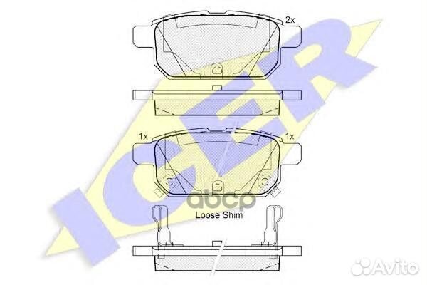 Колодки торм.дисковые задн. Suz Swift IV 182017