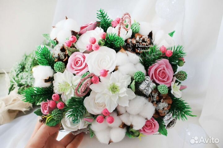 Букет цветов из полимерной глины