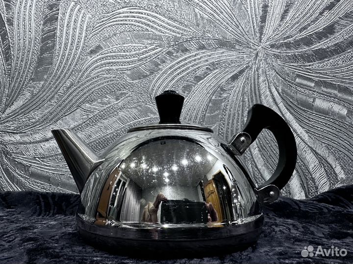 Чайник заварочный мельхиоровый СССР, з-д Автоштамп