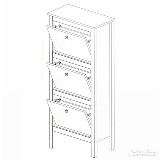 Тумба для обуви Loft SFB3B/50, дуб вотан/черный