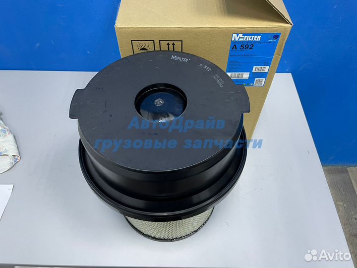 Фильтр воздушный A592 Мерседес Актрос с крышкой