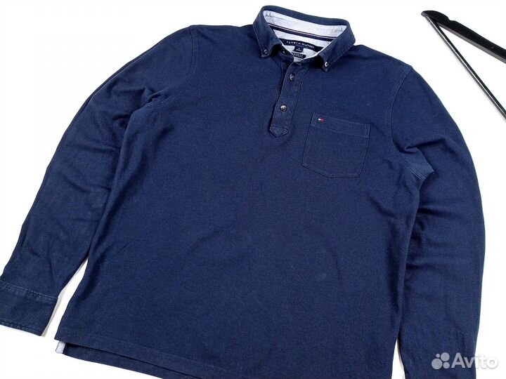 Tommy Hilfiger лонгслив поло, оригинал