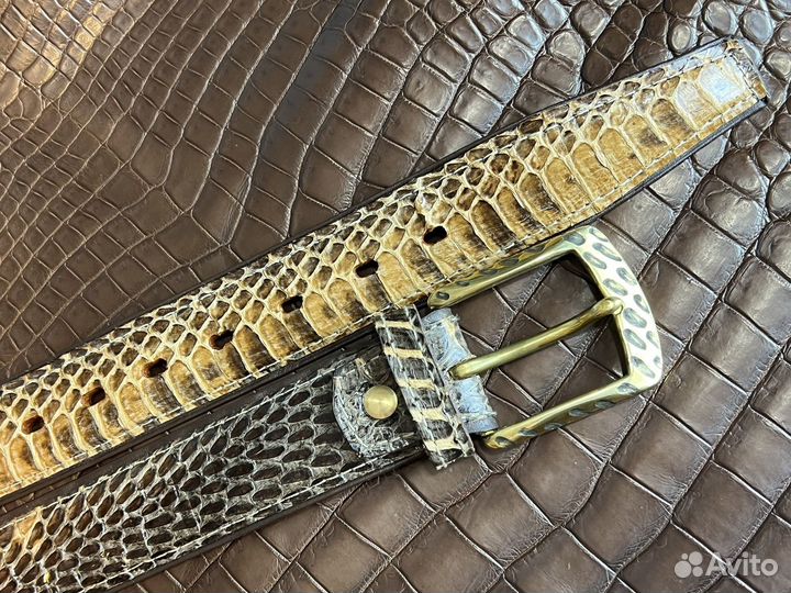 Ремень из кожи питона (новый)