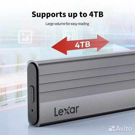 Корпус Lexar NVMe и SATA E300 USB 10 Гбит/с