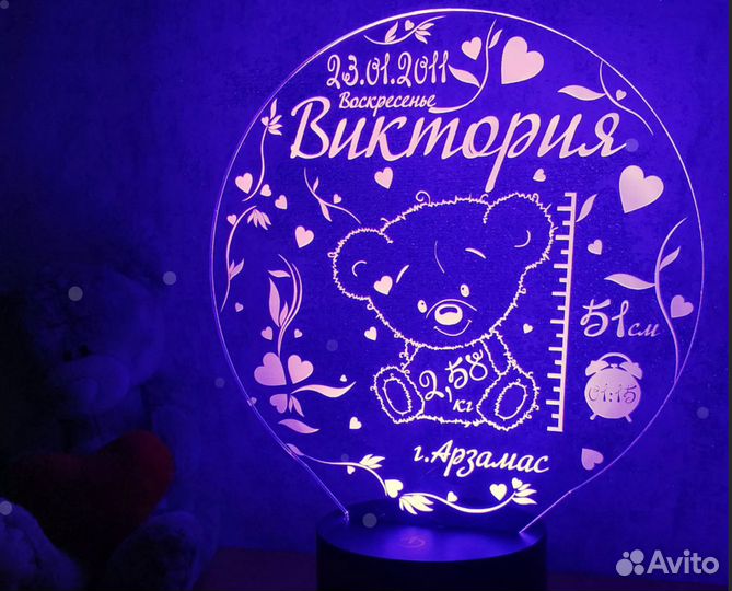 Детский светильник на подарок ребенку