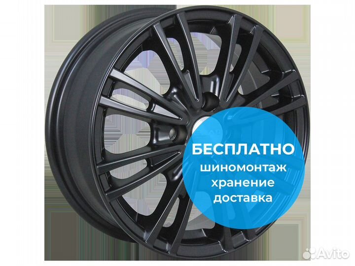 R14 4x98 5,5J ET39 D58,6 Скад Пантера Черный барxа